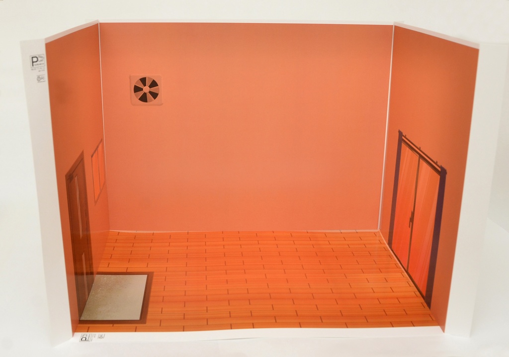 《サマーセール》ワンルーム-夕方- 1/12フィギュア用背景 初期型PLAYSURUHEYA