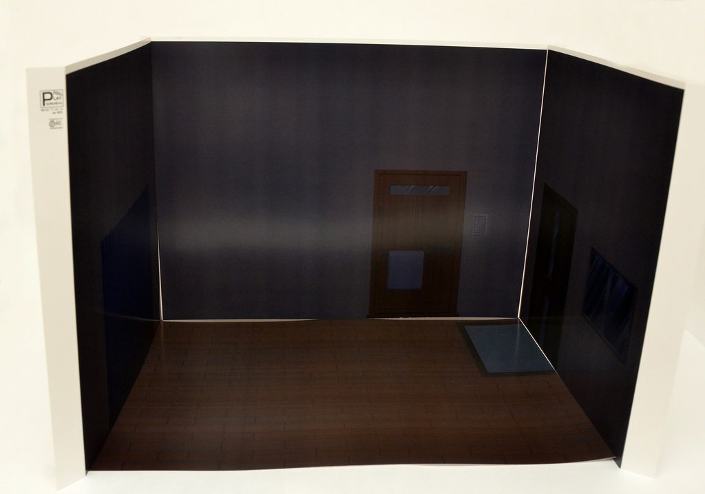 《サマーセール》ワンルーム-夜中- 1/12フィギュア用背景 初期型PLAYSURUHEYA