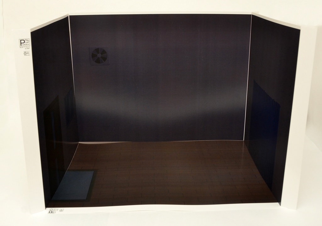 《サマーセール》ワンルーム-夜中- 1/12フィギュア用背景 初期型PLAYSURUHEYA