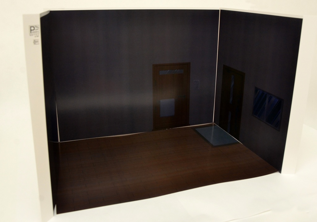 《サマーセール》ワンルーム-3種セット- 1/12フィギュア用背景 初期型PLAYSURUHEYA