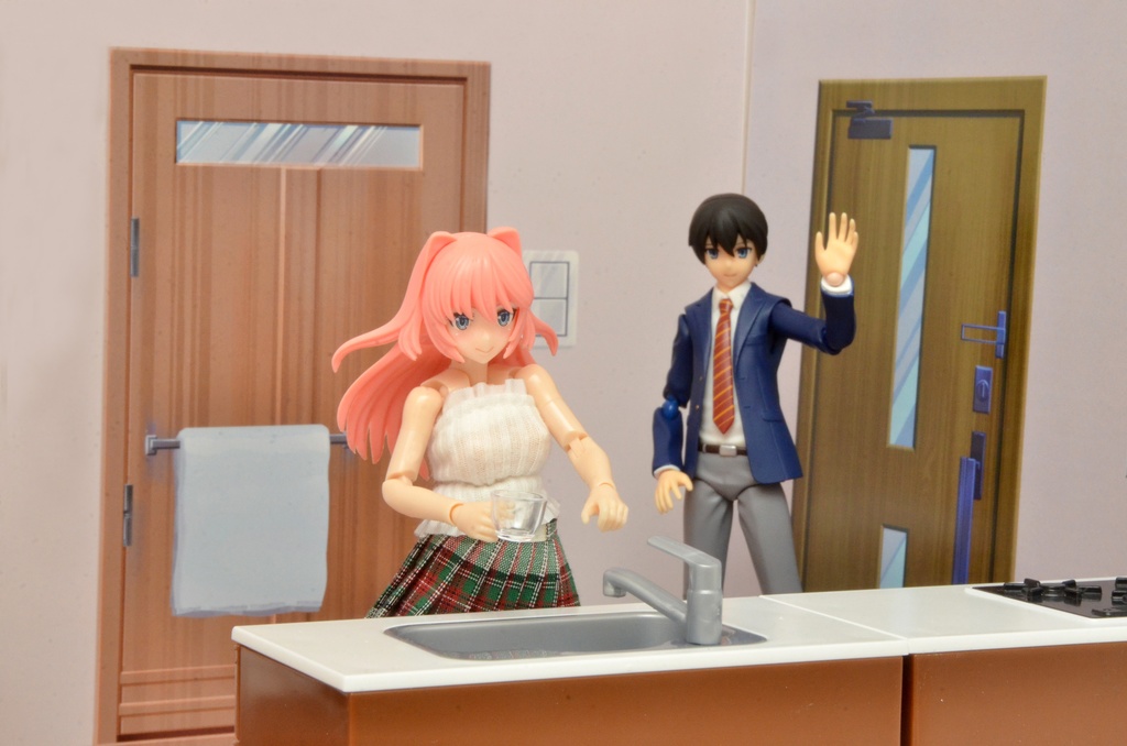 《サマーセール》ワンルーム-3種セット- 1/12フィギュア用背景 初期型PLAYSURUHEYA