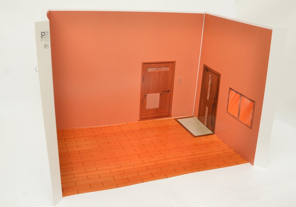 《サマーセール》ワンルーム-3種セット- 1/12フィギュア用背景 初期型PLAYSURUHEYA