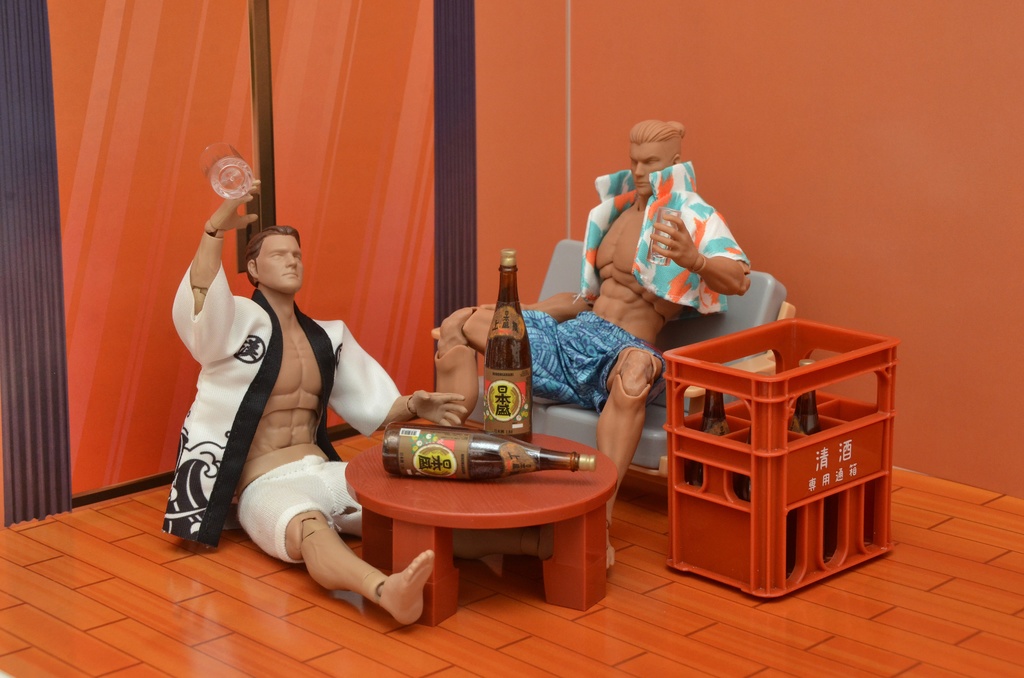 《サマーセール》ワンルーム-3種セット- 1/12フィギュア用背景 初期型PLAYSURUHEYA