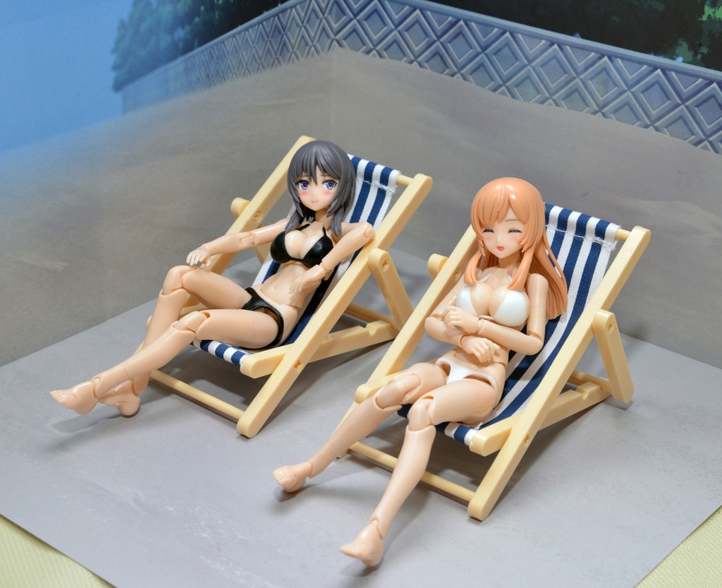 【砂浜】紙製背景1/12フィギュア用・プレイスルヘヤーシリーズ