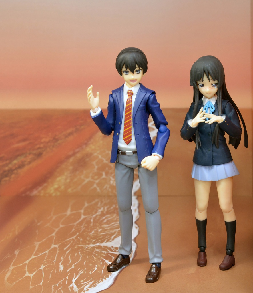 【波打際】紙製背景1/12フィギュア用・プレイスルヘヤーシリーズ