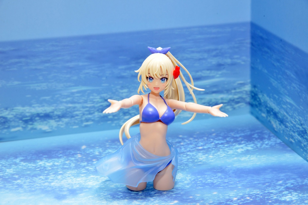 【海】紙製背景1/12フィギュア用・プレイスルヘヤーシリーズ