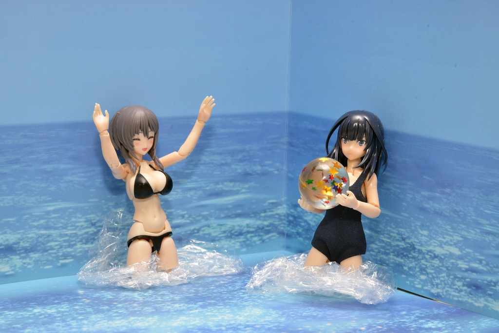 【海】紙製背景1/12フィギュア用・プレイスルヘヤーシリーズ