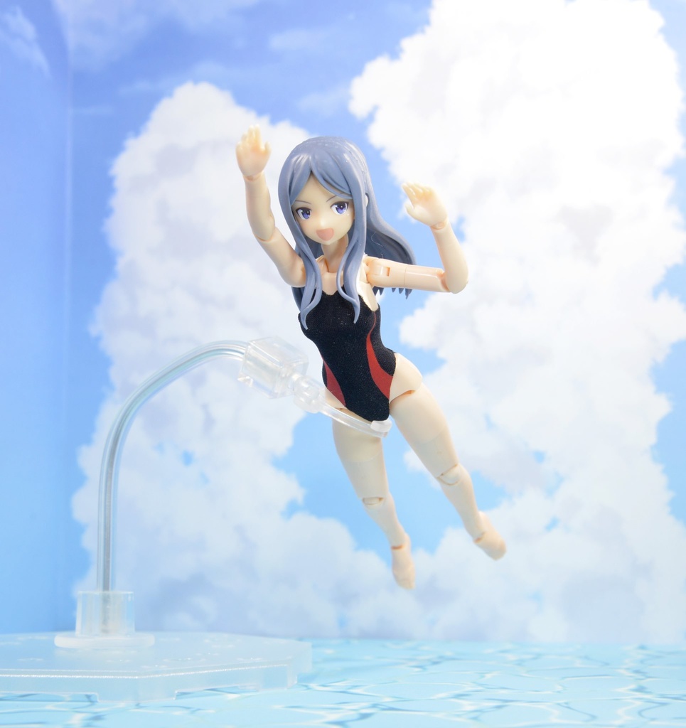 【プール】紙製背景1/12フィギュア用・プレイスルヘヤーシリーズ