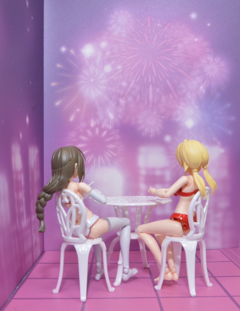 【プール】紙製背景1/12フィギュア用・プレイスルヘヤーシリーズ