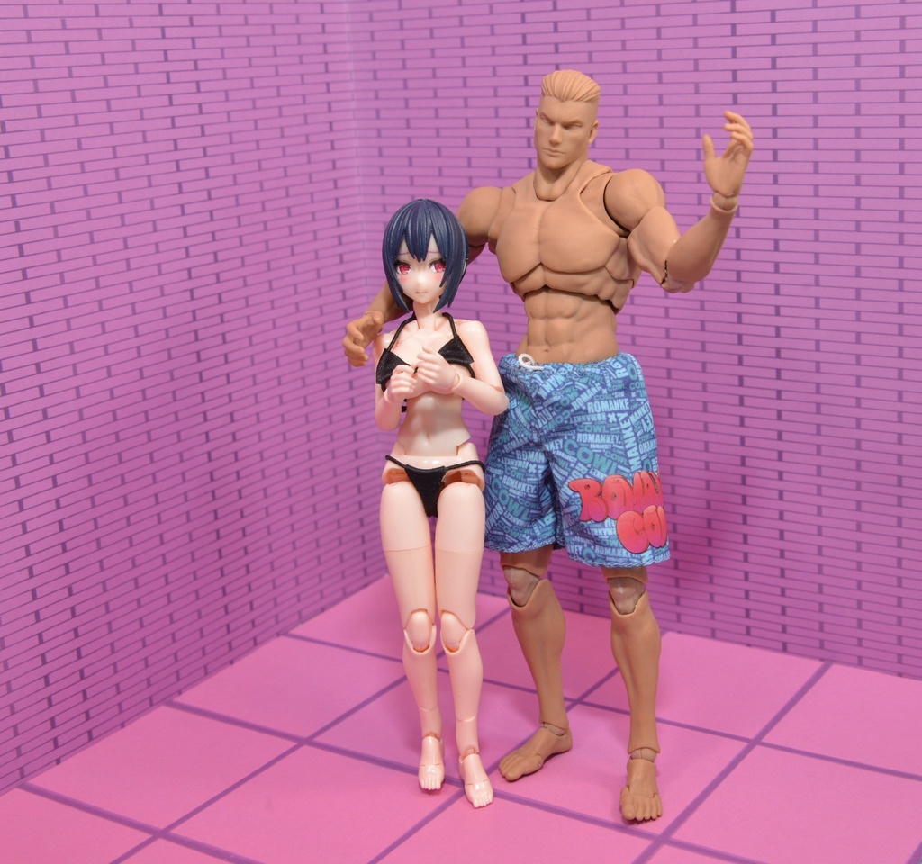 【プール】紙製背景1/12フィギュア用・プレイスルヘヤーシリーズ