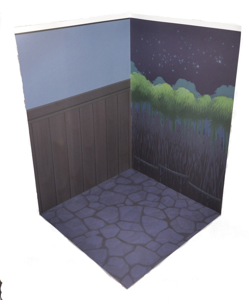 【露天】紙製背景1/12フィギュア用・プレイスルヘヤーシリーズ