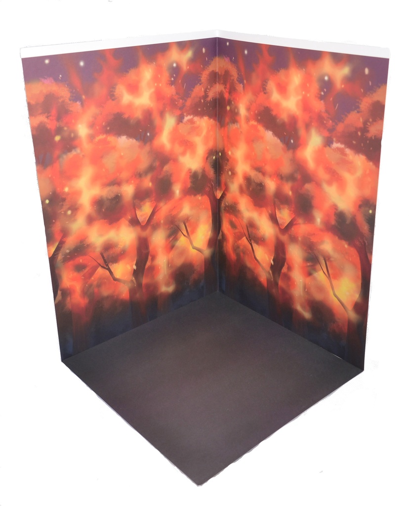 【森】紙製背景1/12フィギュア用・プレイスルヘヤーシリーズ