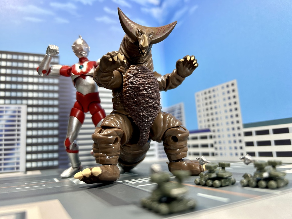 【ビル街】紙製背景1/12フィギュア用・プレイスルヘヤーシリーズ