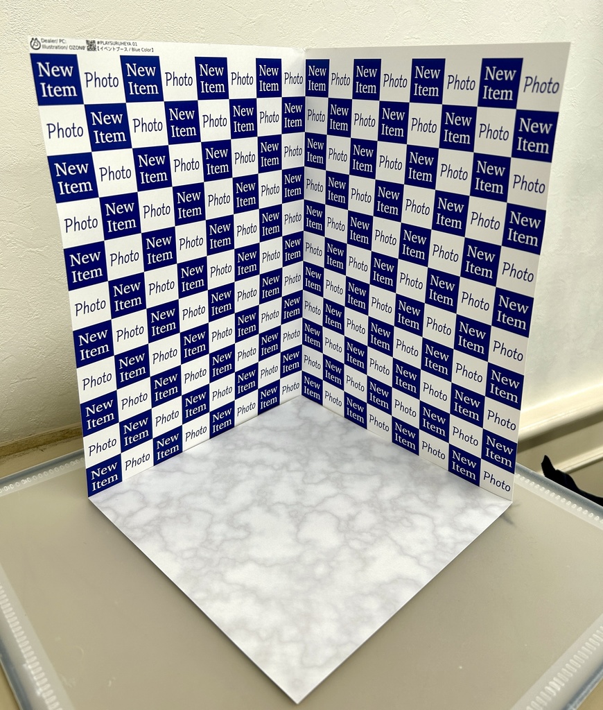 【イベントブース】紙製背景1/12フィギュア用・プレイスルヘヤーシリーズ