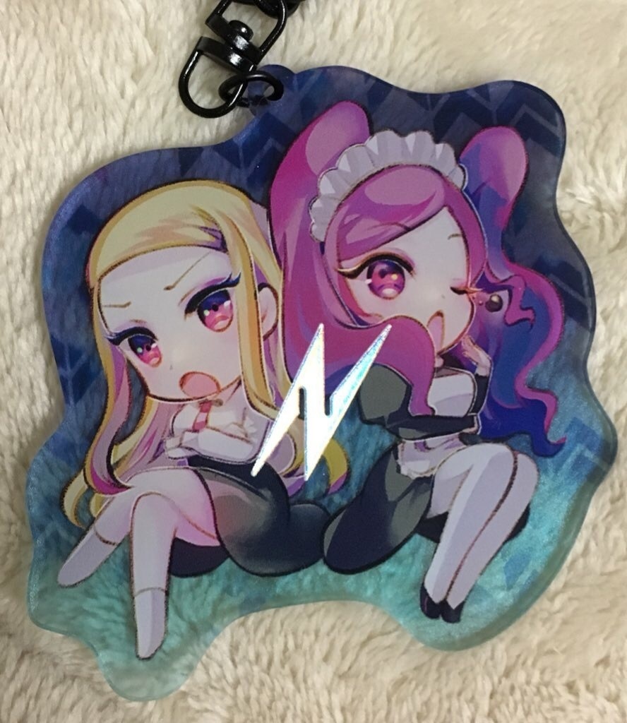 ネオンネオン/箔押しアクキー