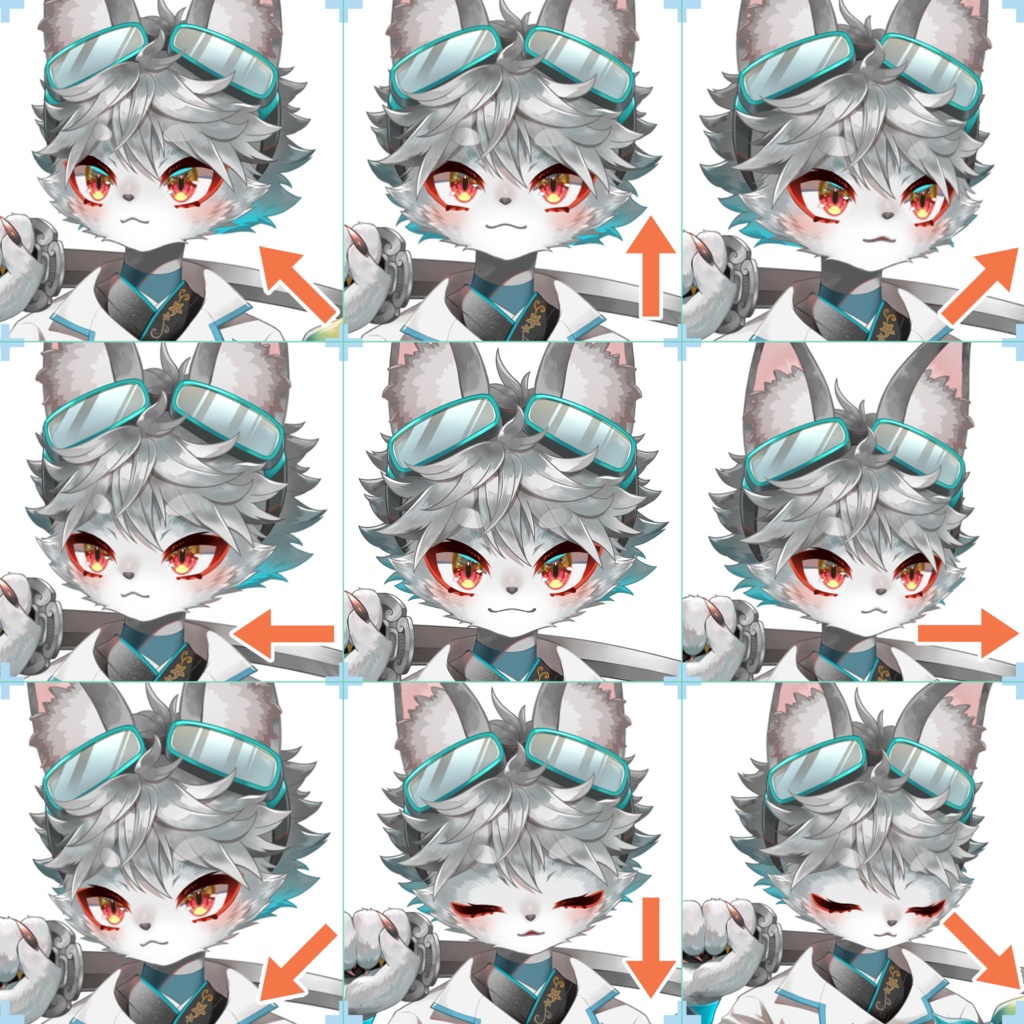侍狐 SamuraiFox Vtuber Model/Fully rigged and ready to use model