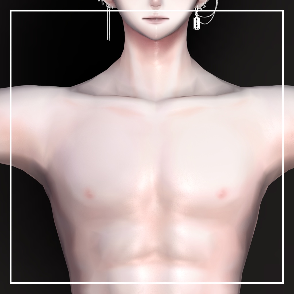 【リアル肌】Realistic skin Material - 調整済みマテリアル