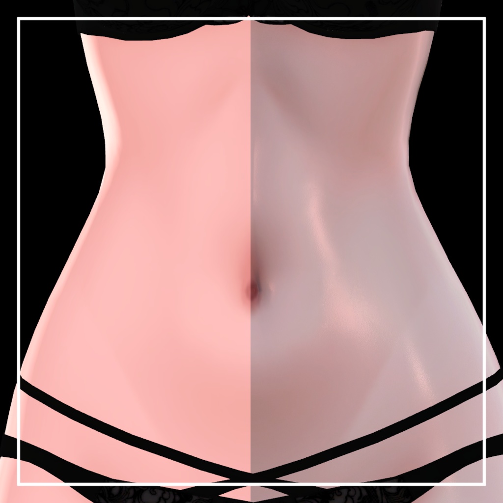 【リアル肌】Realistic skin Material - 調整済みマテリアル