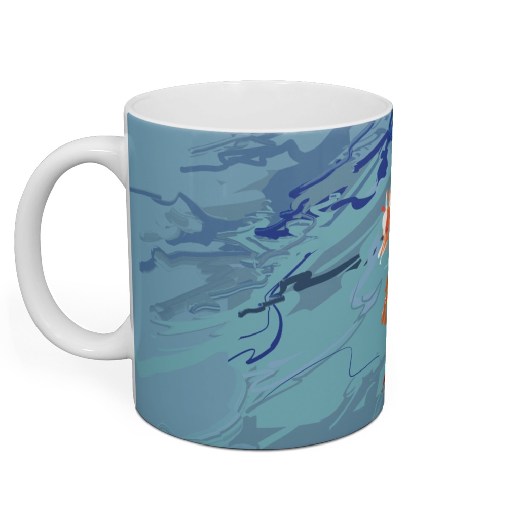 夢で見た水中馬マグカップ