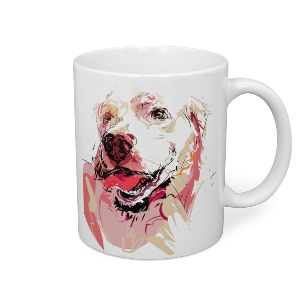 愛犬マグカップ(両利き)