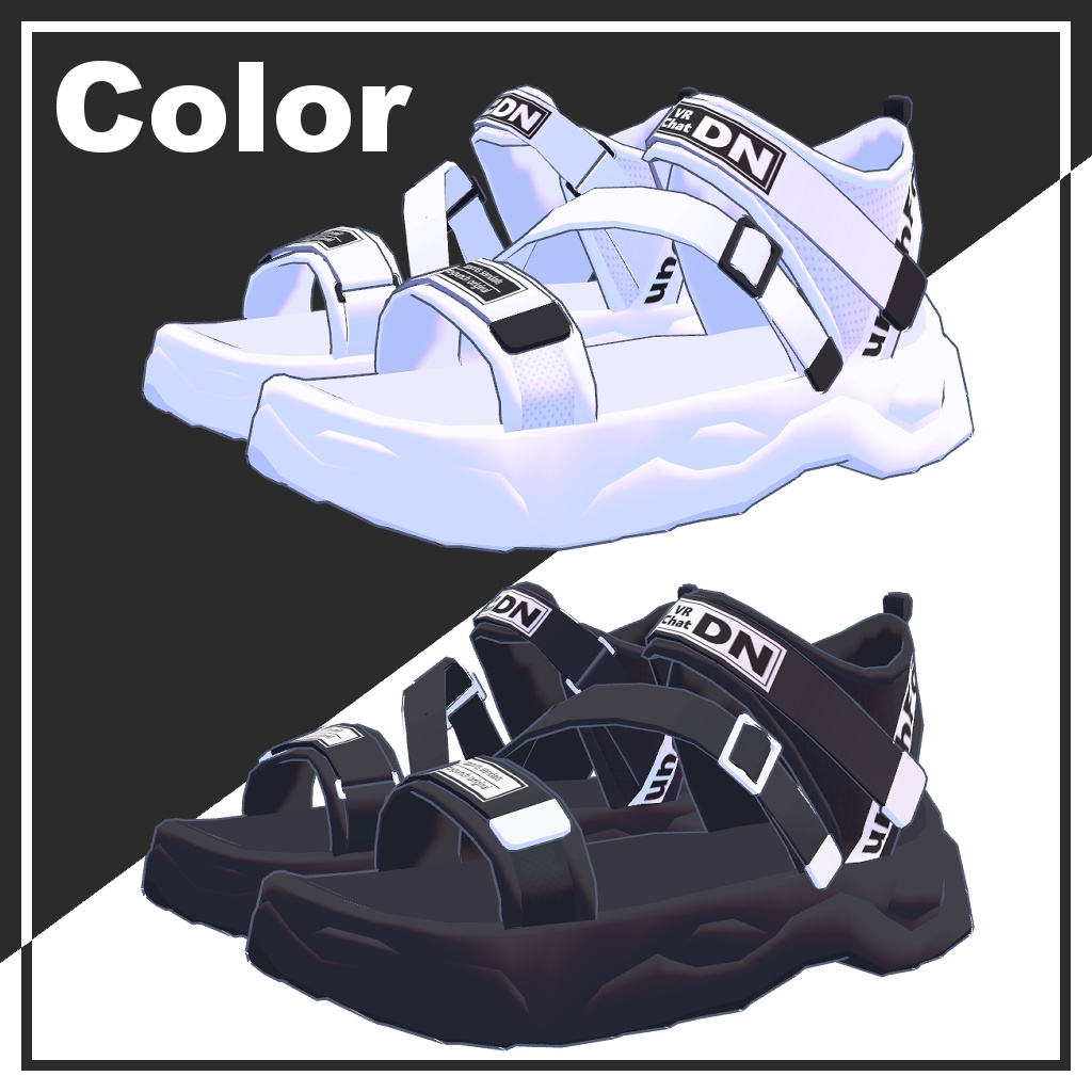 【桔梗‐Kikyo‐専用】スポーツサンダル【VRChat想定】