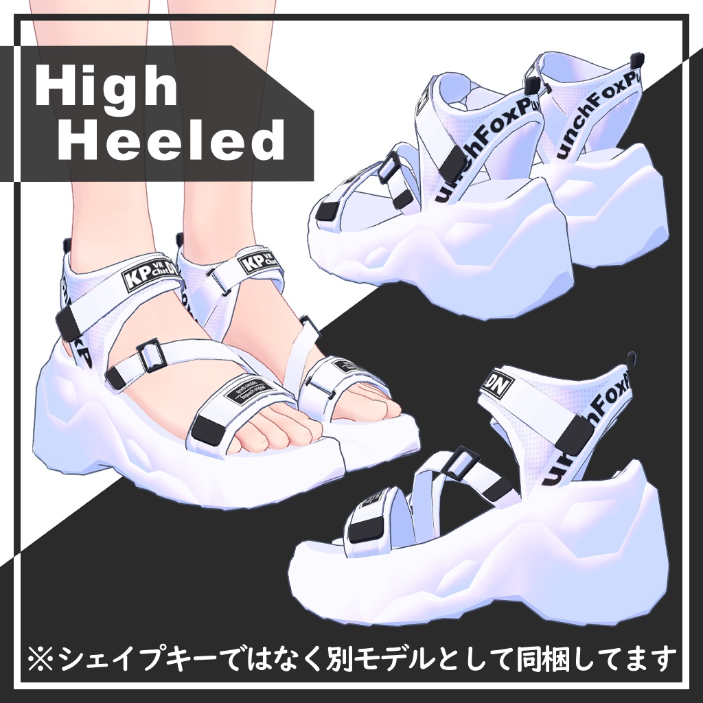 【桔梗‐Kikyo‐専用】スポーツサンダル【VRChat想定】
