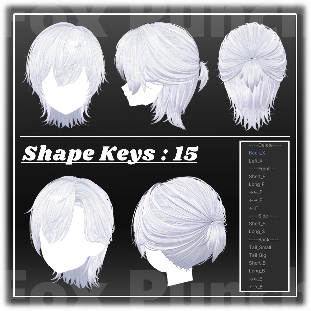 【12アバター】ハーフアップヘア - Half up Hair -