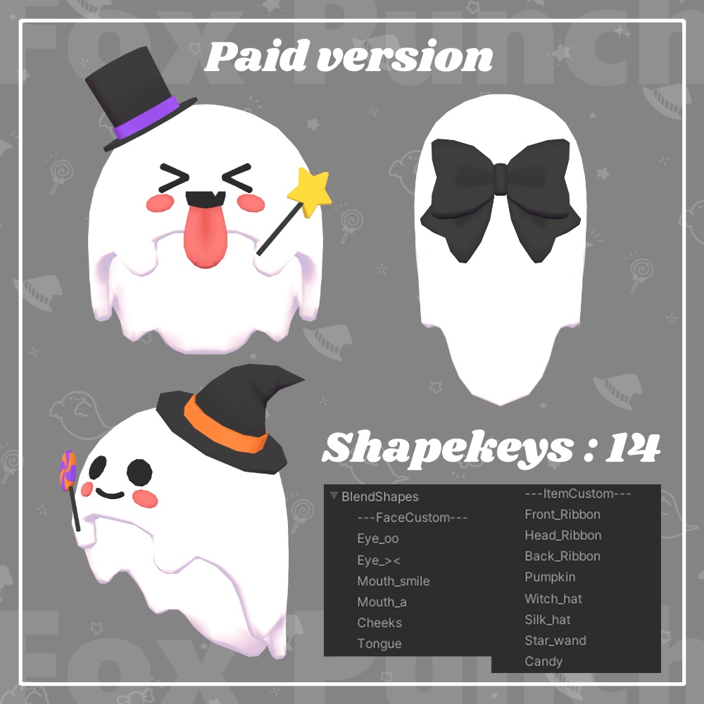 【無料版あり】ハロウィンおばけ【PB】