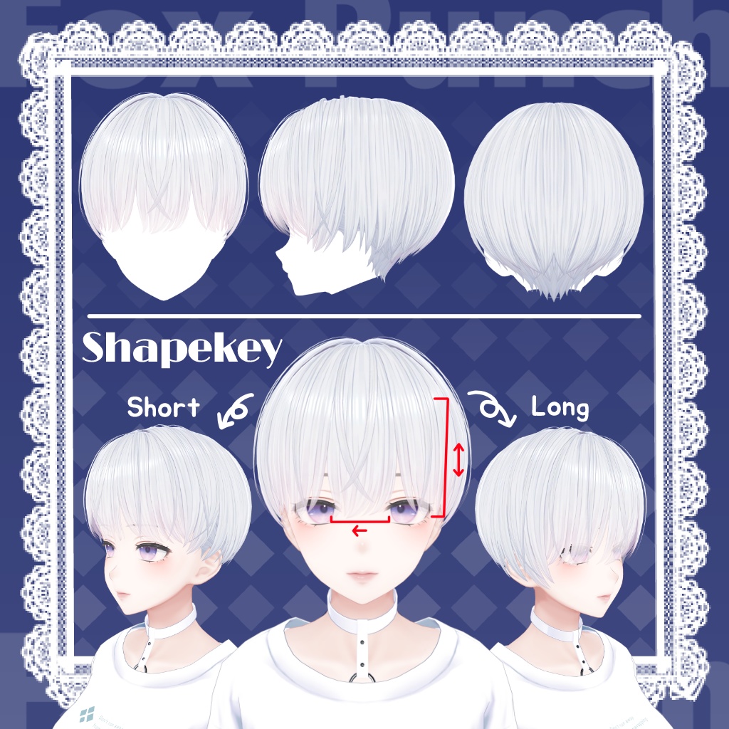 【13アバター】爽やかショートヘア -Sawayaka Short Hair-