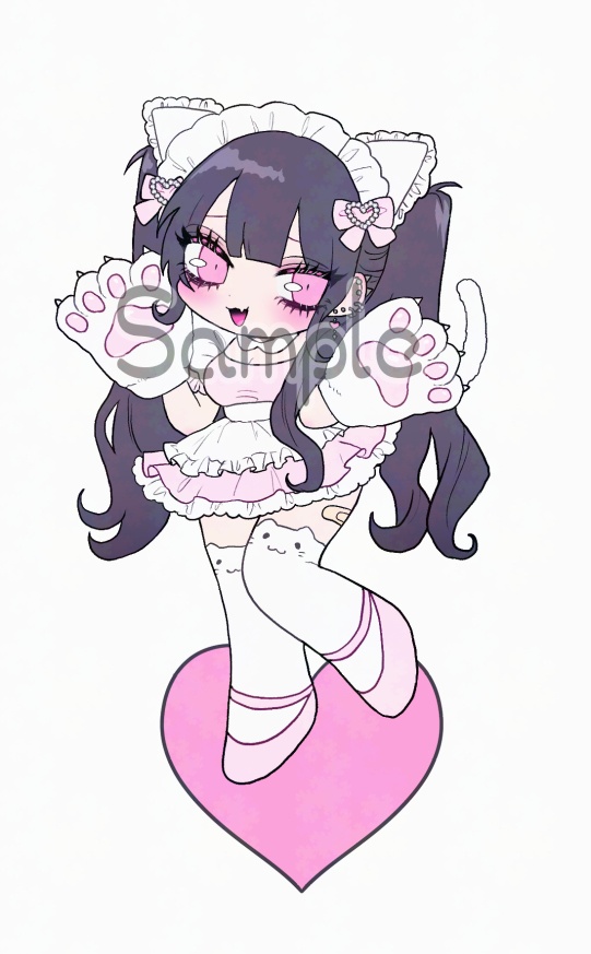 ねこメイドアクリルスタンド