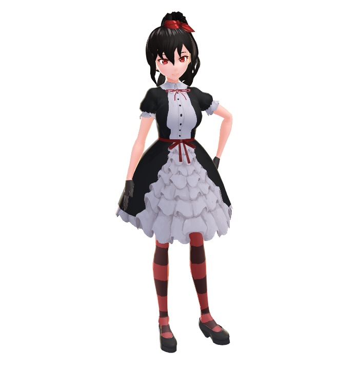 ゴスロリ風ワンピース