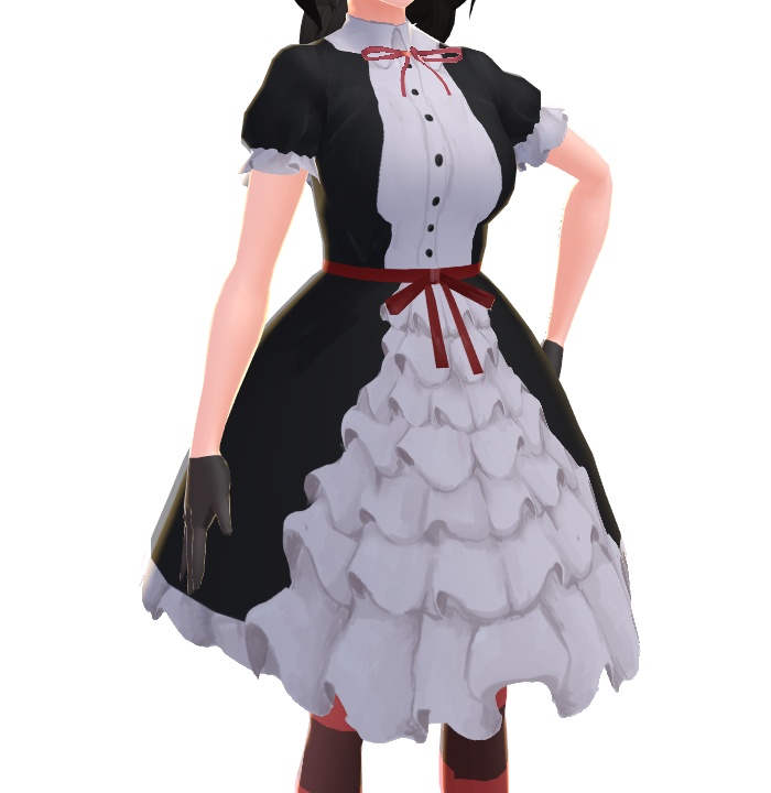 ゴスロリ風ワンピース