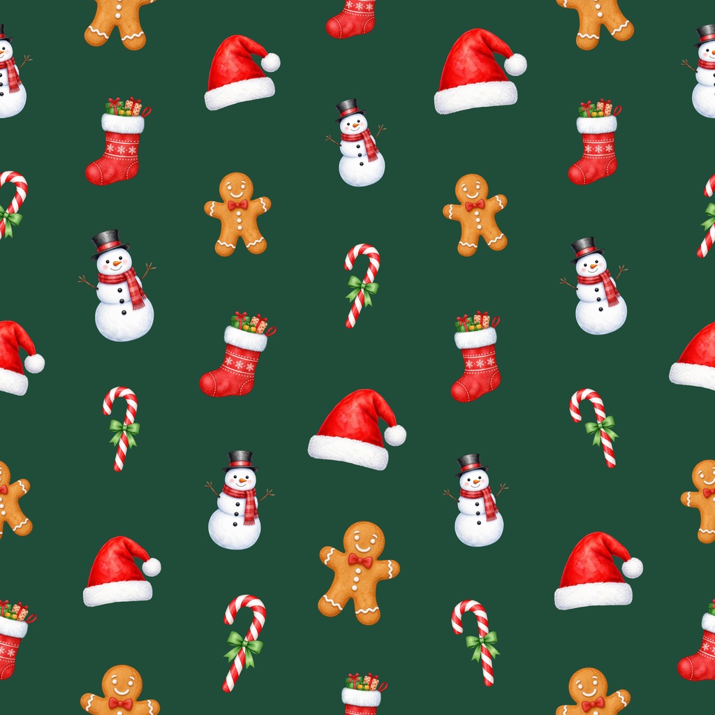 【クリスマス】デジタルペーパー 20枚セット(4柄×5色)|シームレス 2000×2000px