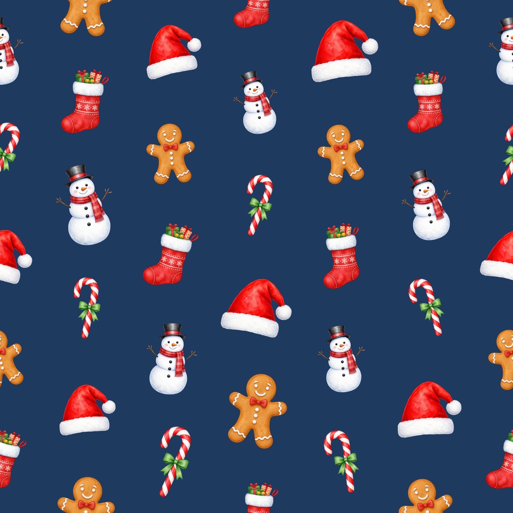 【クリスマス】デジタルペーパー 20枚セット(4柄×5色)|シームレス 2000×2000px