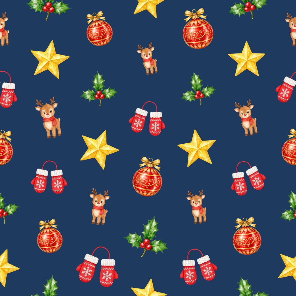 【クリスマス】デジタルペーパー 20枚セット(4柄×5色)|シームレス 2000×2000px