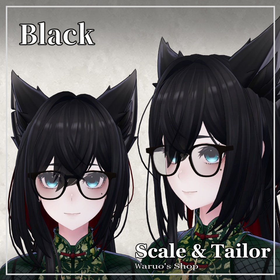 【MA対応】Square_Glasses02【VRC想定】