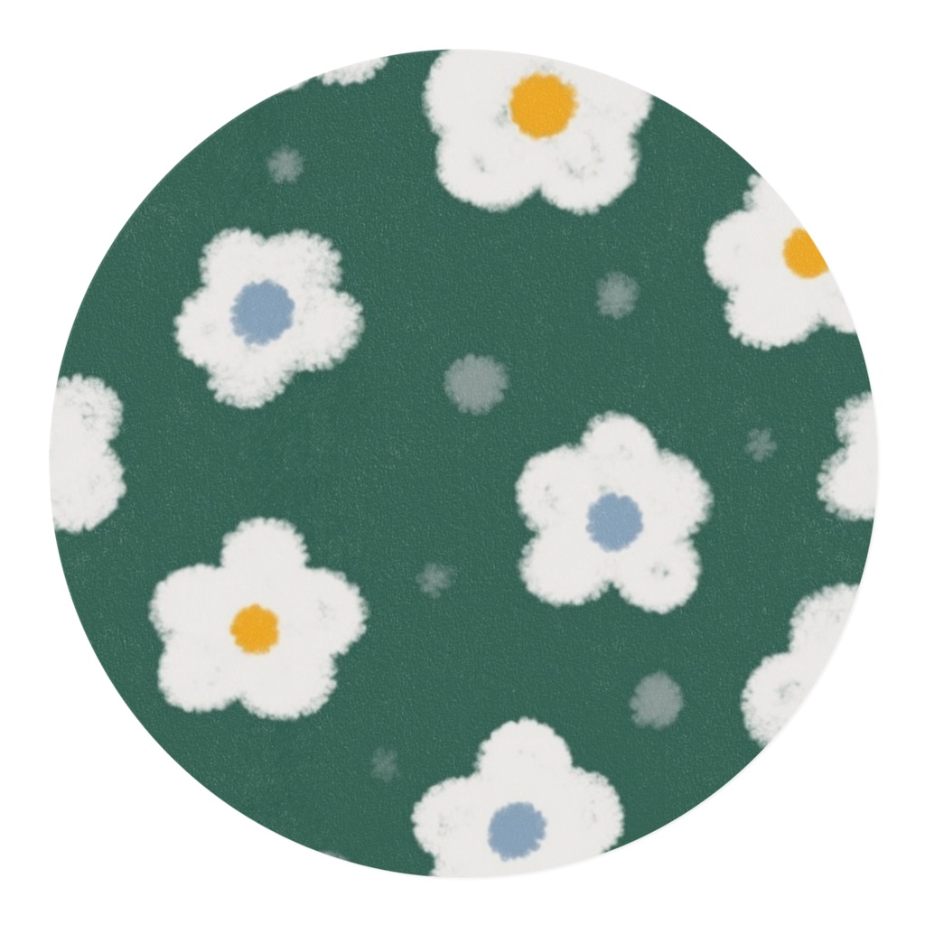 ゆるいお花のイラストマスキングテープ