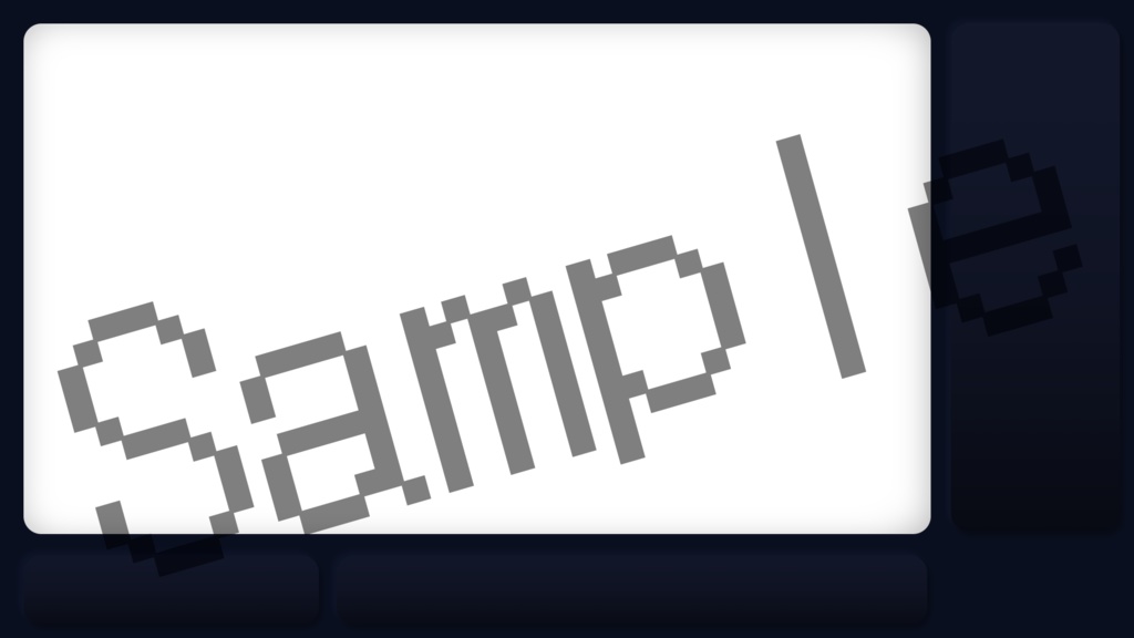 【9色】シンプルなニューモフィズム【配信オーバーレイ】