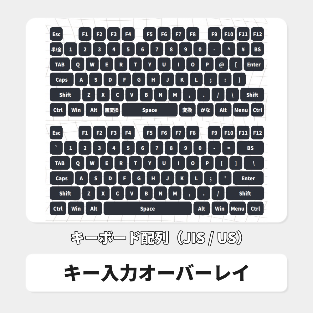OBS用 キーボード&マウス入力オーバーレイ|Stream Keys for OBS