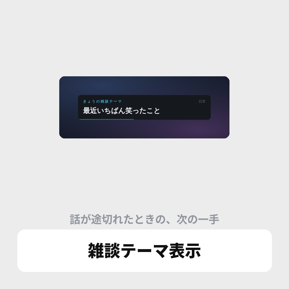 OBS用 雑談テーマ表示オーバーレイ｜ラジオ配信・雑談配信向け / Stream Topic for OBS