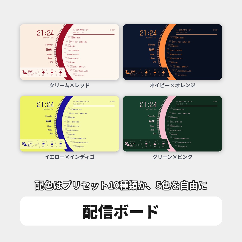 【無料版あり】OBS用 配信画面セット|雑談・ゲーム・待機画面をひとつに / Stream Board