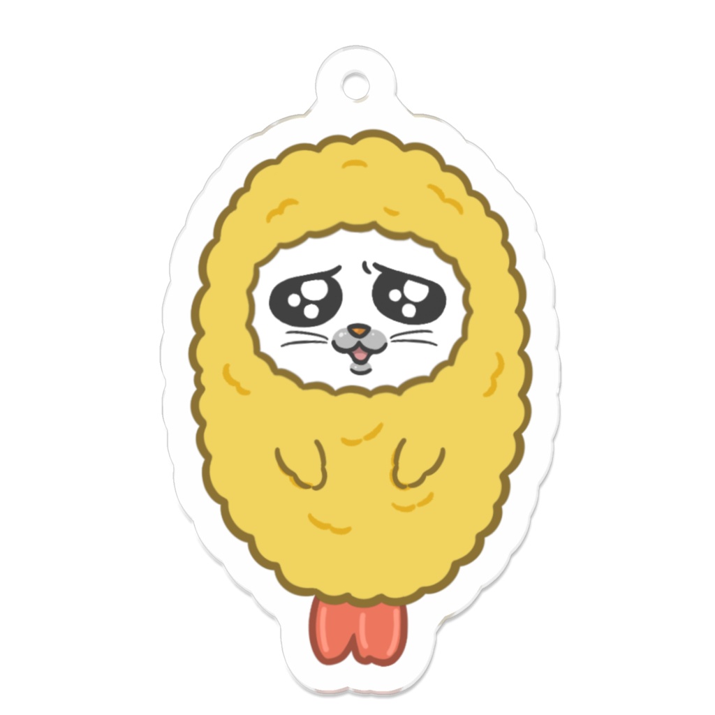 アクリルキーホルダー・えびふりゃーになりきりごまったん