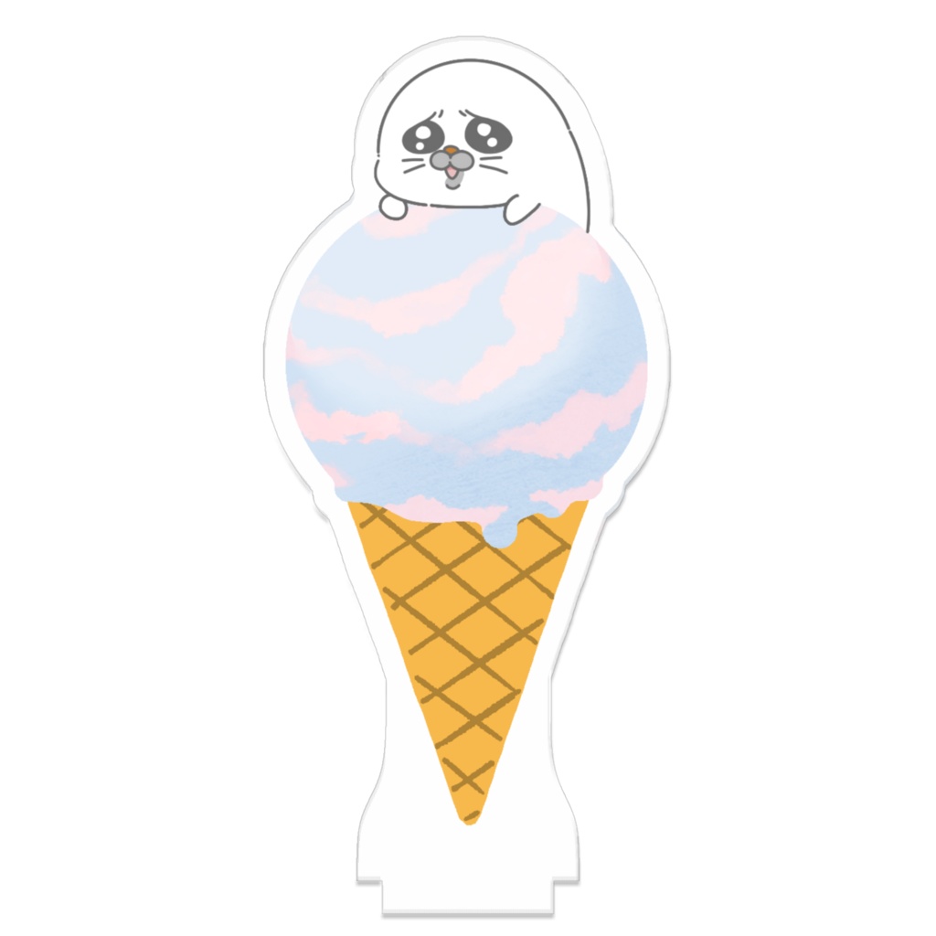 つながるアクスタ・ソーダ&ベリーonごまったん