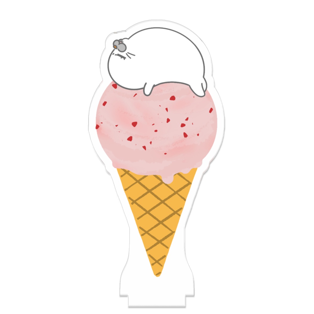 つながるアクスタ・ストロベリーonごまったん