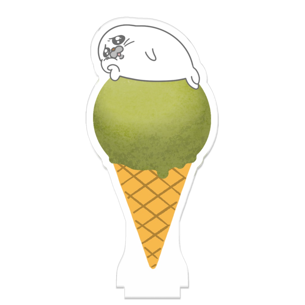 つながるアクスタ・抹茶onごまったん