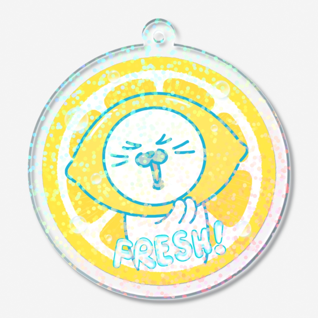 ホログラムアクリルキーホルダー・爽快フレッシュごまったん！きらきられもん