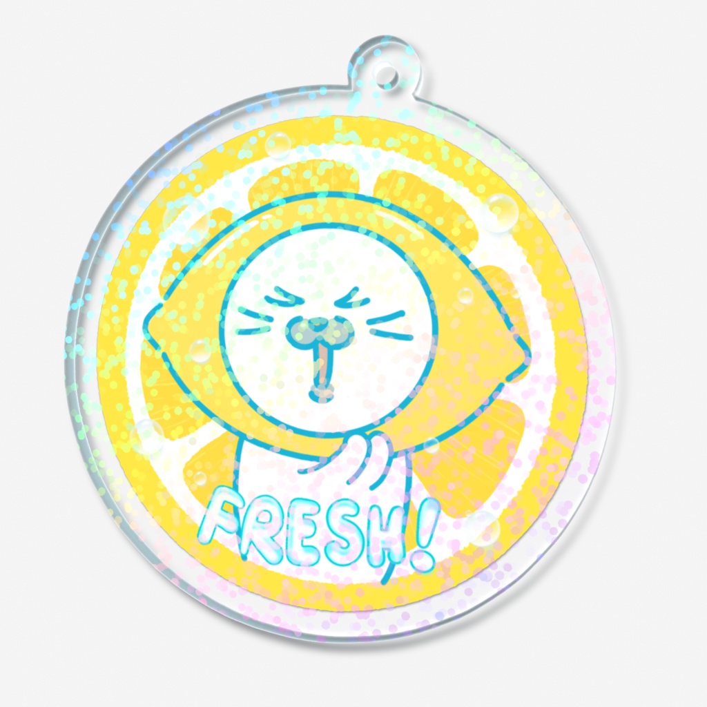 ホログラムアクリルキーホルダー・爽快フレッシュごまったん!きらきられもん