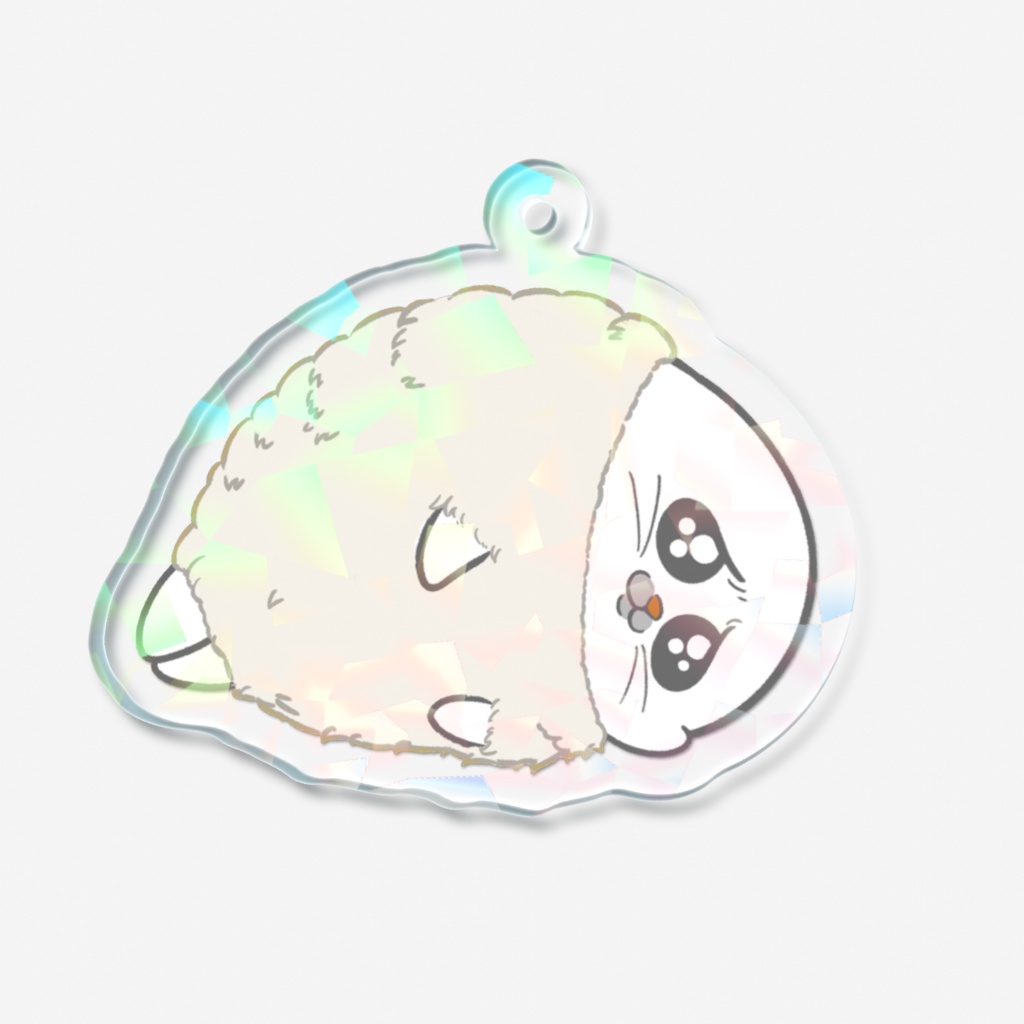 ホログラムアクリルキーホルダー・ただいま換毛期なごまったん