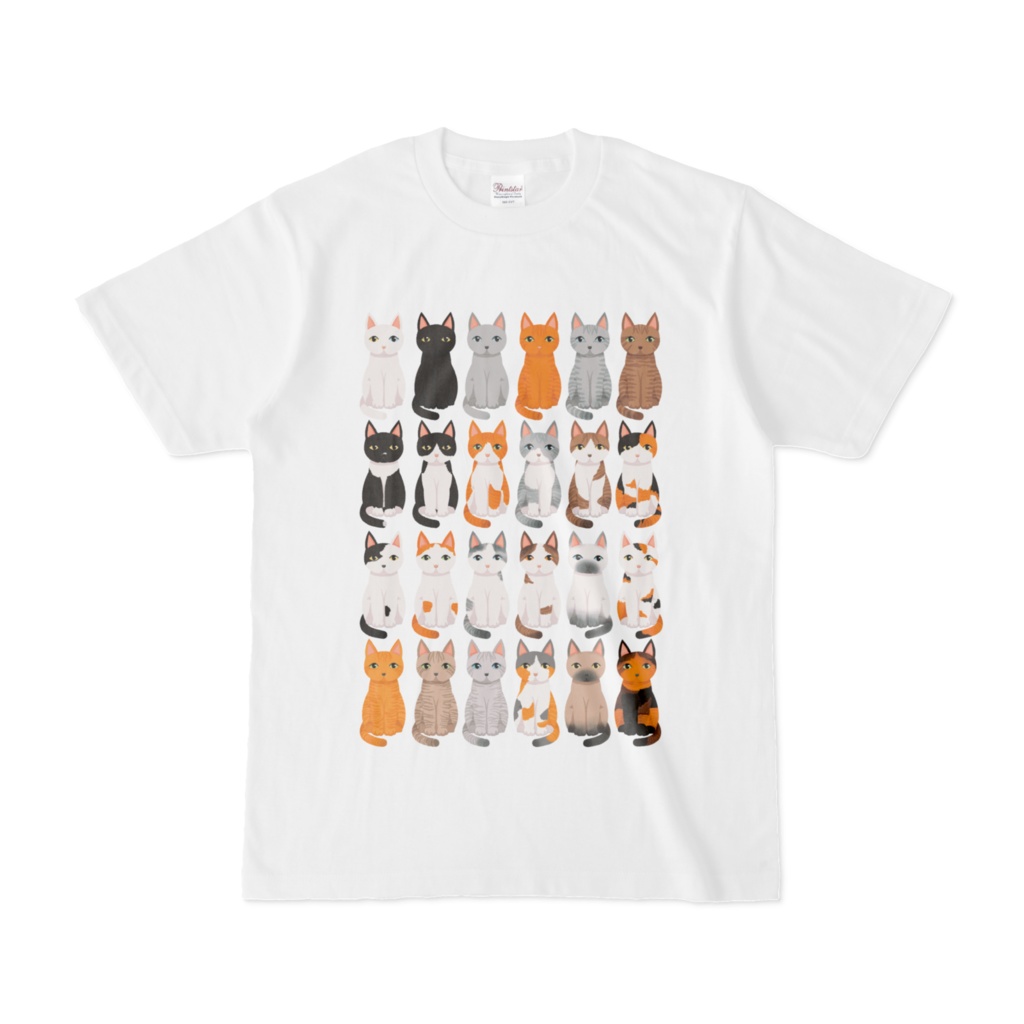 ネコネコ２４ / Tシャツ  ホワイト