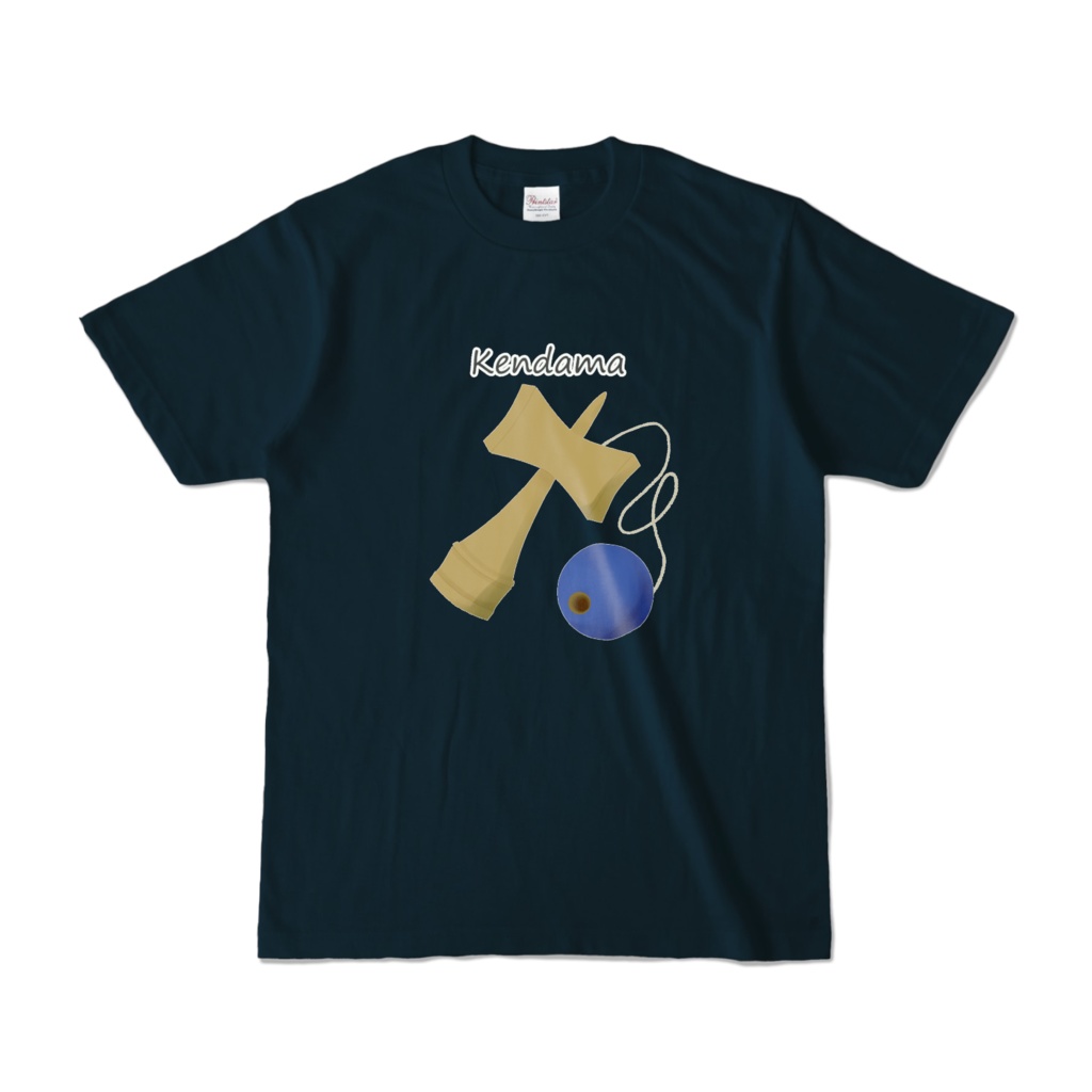 けん玉_KENDAMA_青_Tシャツ